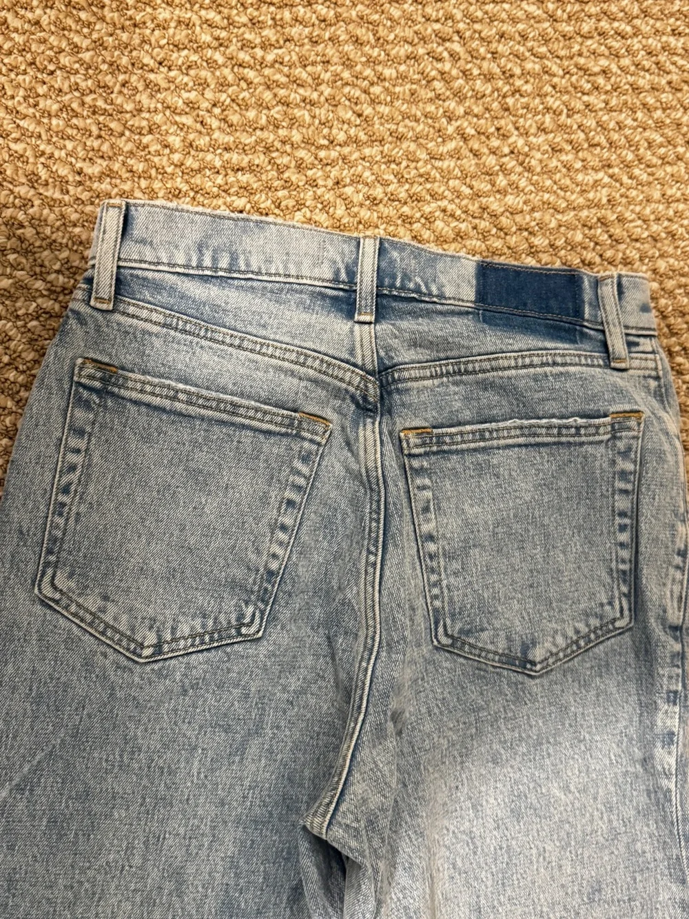 NWT: Abercrombie & Fitch Light Blue Straight Leg Jeans, crossover jeans